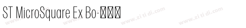 ST MicroSquare Ex Bo字体转换